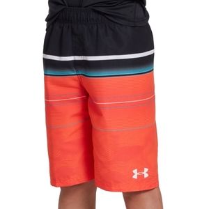 Under Armour Orange Glitch boys swim trunks
